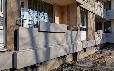Scharnhorst: Balkone nach der Sanierung