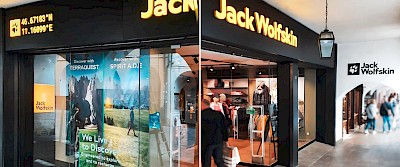 Umbaumaßnahmen bei Jack Wolfskin in Meran