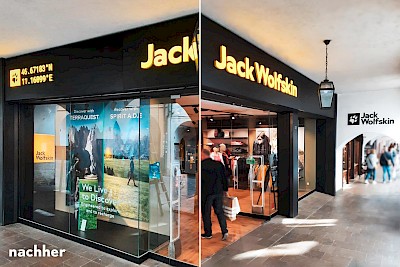 Umbaumaßnahmen bei Jack Wolfskin in Meran