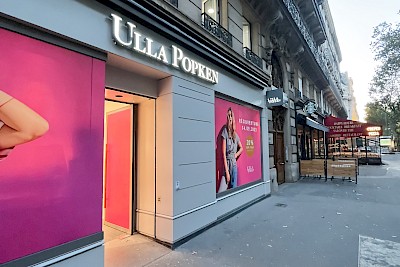 Während der Umbauphase schützt Motiv-Folie die Schaufenster vor neugierigen Blicken.