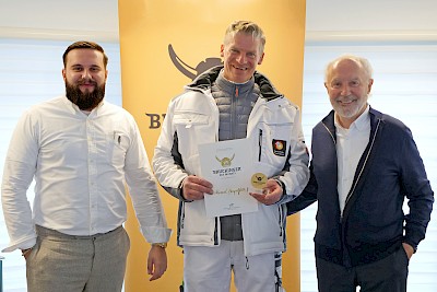 von links: Maximilian Brück, Marcel Pempelforth und Hermann Brück