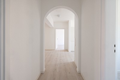Der Blick in eine Wohnung nach der Sanierung …