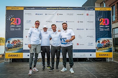 Unser „Team Brückinger“: Heiko Tigges, Markus Große Westermann, Olaf Böckmann und Maximilian Hermann Brück