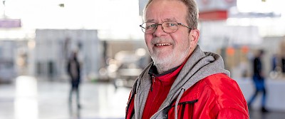 Immer mittendrin: Andreas Brinkmann auf der Messe Düsseldorf